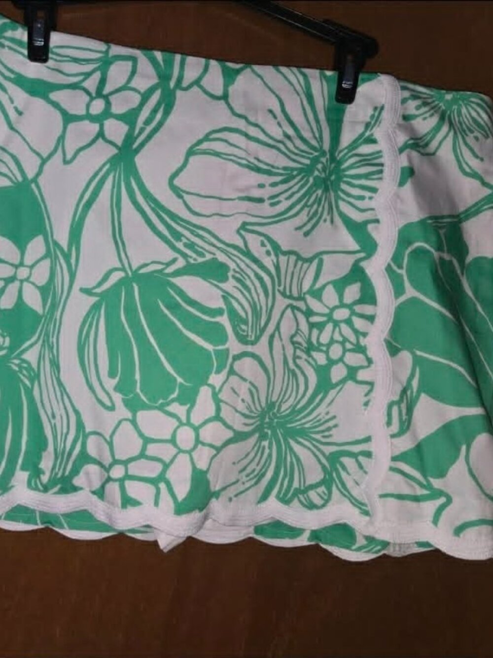 NWT Lilly Pulitzer Michelina Mini Skort Spearmint Kiss My Tulips Size 16